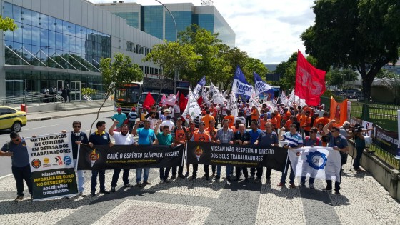 Sindicalistas brasileiros se solidarizaram a entidades sindicais internacionais na luta pelos direitos dos trabalhadores da Nissan nos EUA