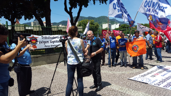 O vice-presidente da Força e presidente da CNTM, Miguel Torres, falou a correspondentes internacionais, como a Agência EFE (espanhola), sobre trabalho decente e denúncias contra a Nissan