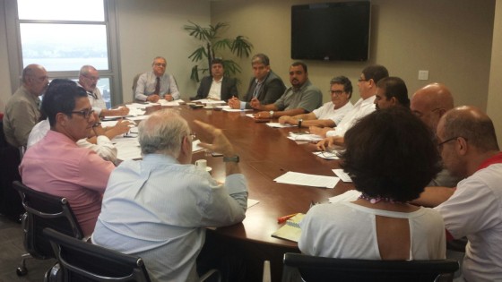 Isaac Wallace na última reunião do Ceterj, que enviou nota de repúdio ao governo do estado pela demora em encaminhamento da mensagem do Piso Regional ao Legislativo