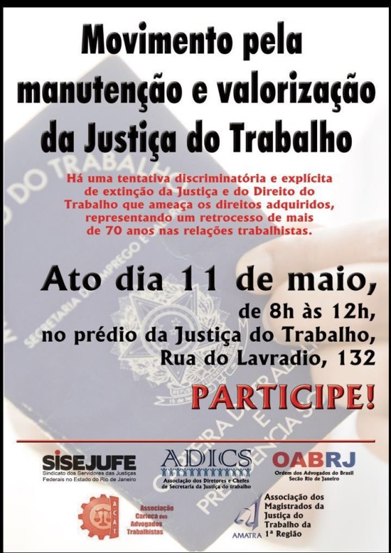 Ato Justiça do Trabalho 2016